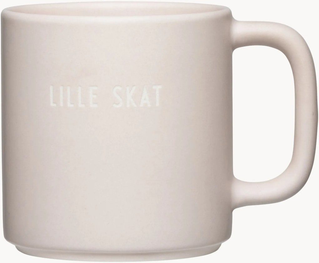 Detský hrnček z jemného kostného porcelánu Lille Skat