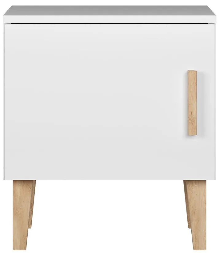 Nočný stolík Kubi Biely
