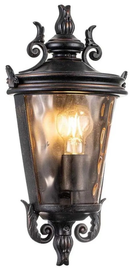 Elstead BT7-M - Vonkajšie nástenné svietidlo BALTIMORE 1xE27/60W/230V IP44 bronzové