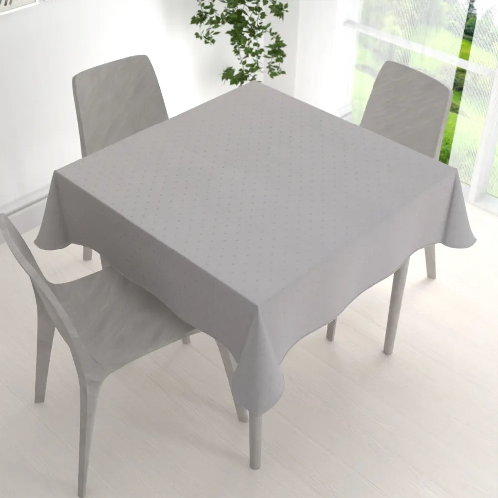 Biante Teflónový štvorcový obrus TF-080 Obdĺžničky na sivom 50x50 cm