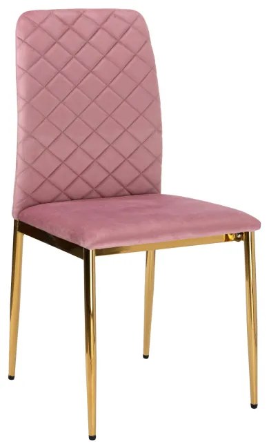 Jedálenská stolička MAVERIK zlatá / ružová