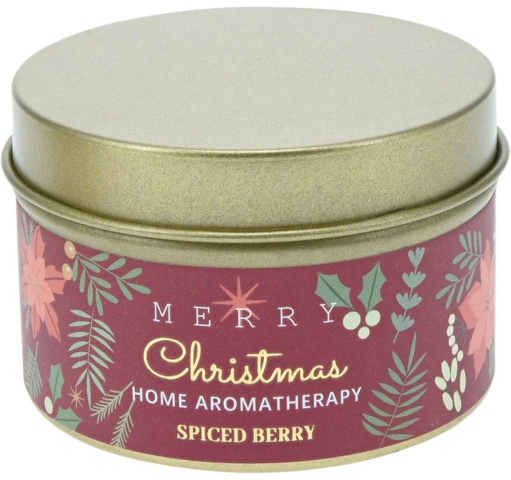 Sada vianočných sviečok Merry Christmas Spiced berry/Velvet vanilla, 3 ks