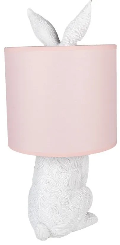 Pink stolná deko lampa ZAJAC Ø20*43