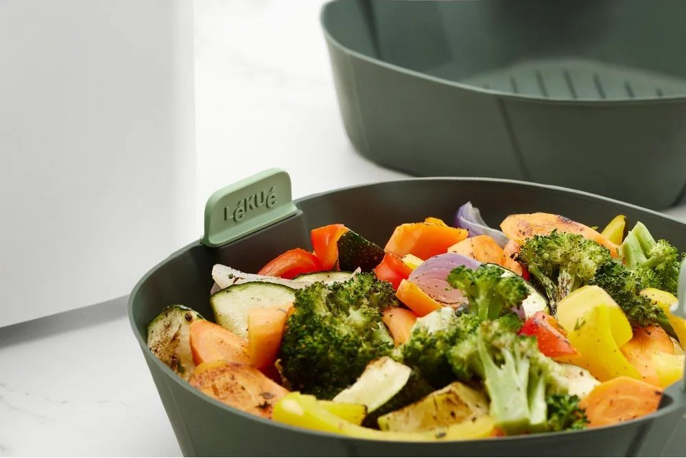 Silikónový košík do teplovzdušnej fritézy 25x25 cm XL – Lékué