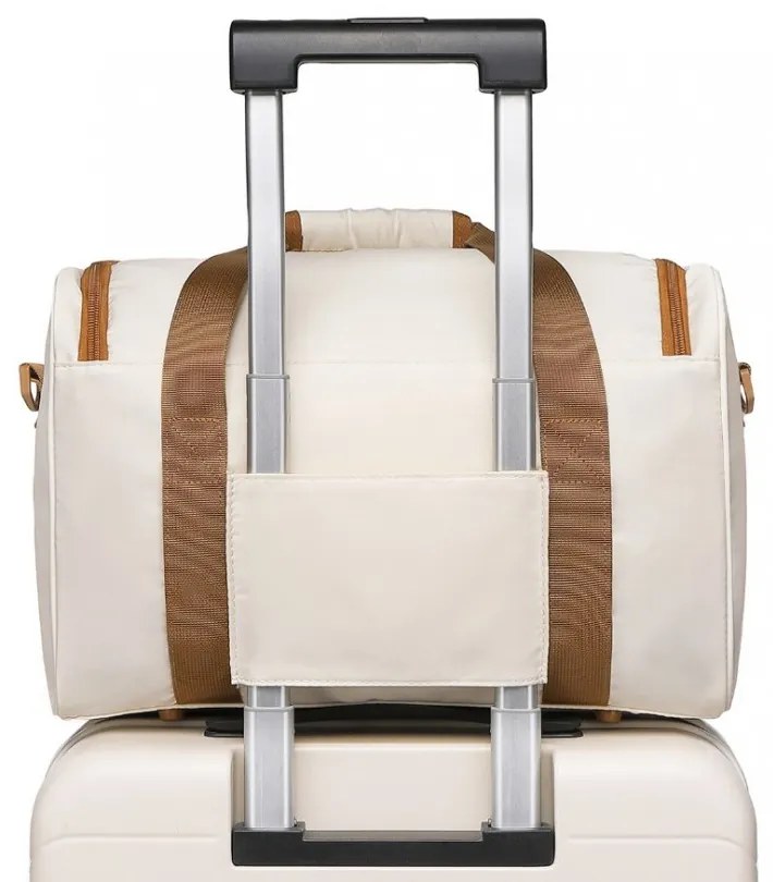 Konofactory Béžová príručná taška do lietadla "Pack" - S (25l)