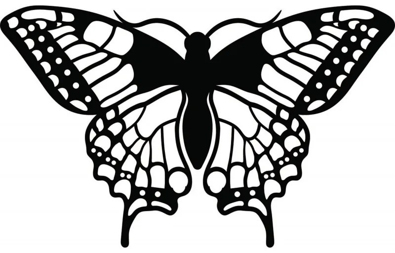 Nočný motýľ vyrezávaný z drevenej preglejky LEOPARTID l 3D HODINY PR0170