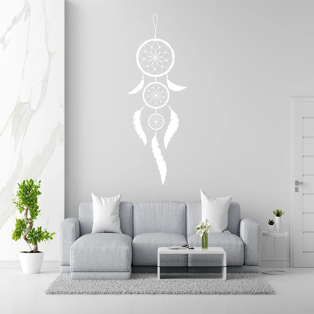 Veselá Stena Samolepka Indiánsky lapač snov Farba: hnědá, Veľkosť: 100 x 35 cm