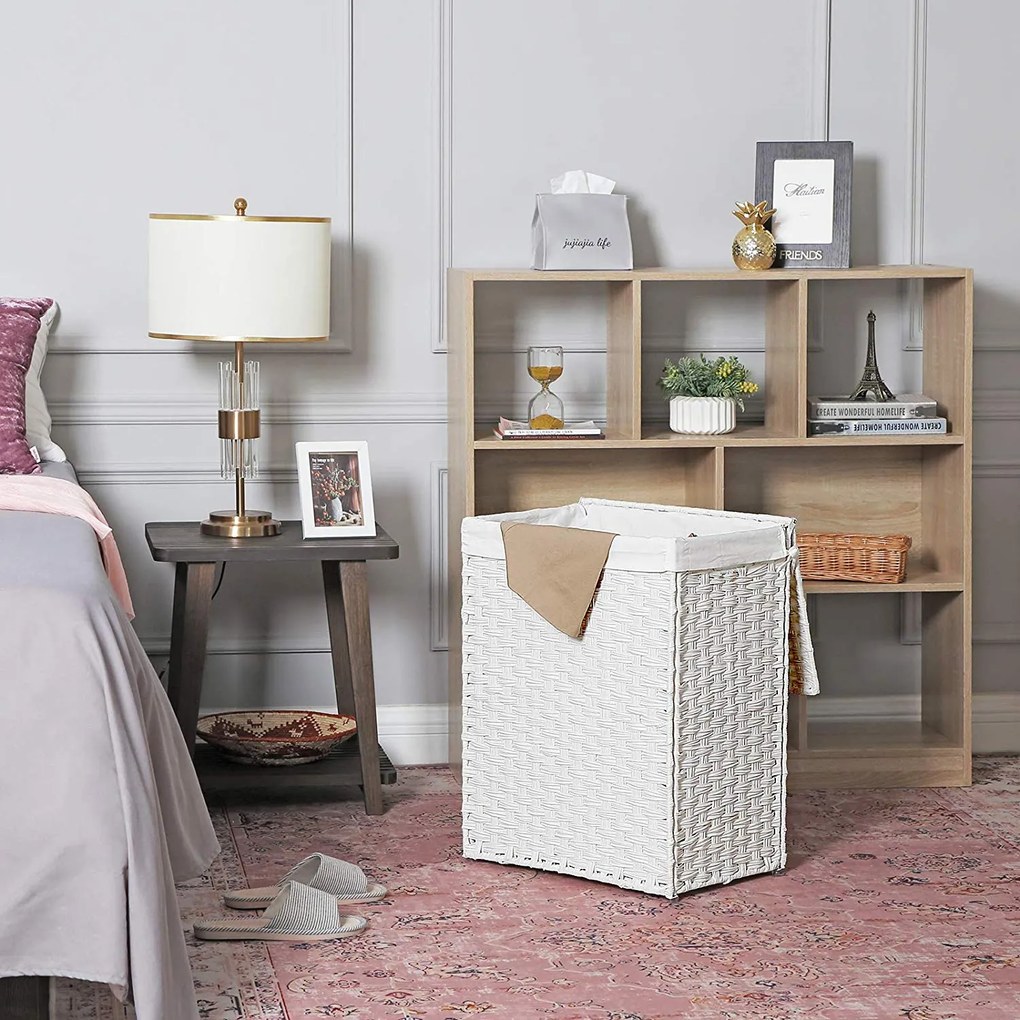 Koš na prádlo LAURA bílý