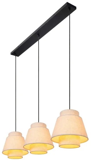 Lucide 21435/03/38 - Luster na lanku TRIBUTE 3xE27/40W/230V krémová