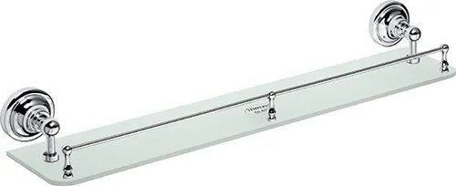 Bemeta Design RETRO chróm: Polička, 600 mm, s hrazdou, sklo - 144302262