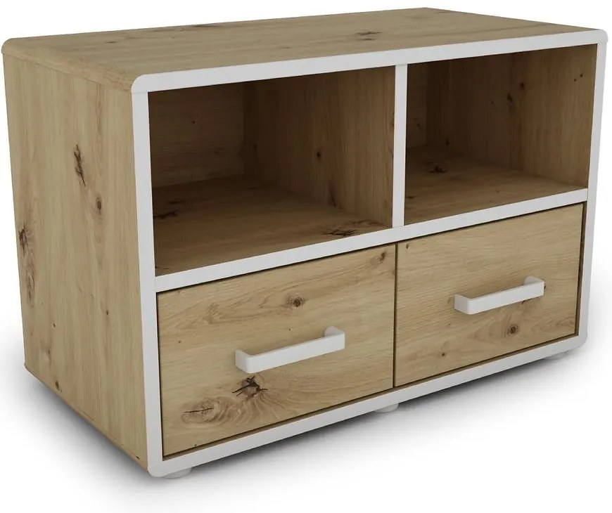 Komoda Capannoli 70 2s dub artisan/biela