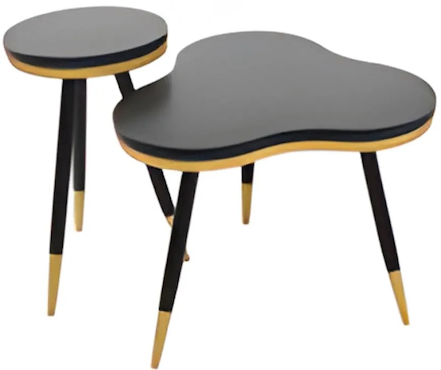 Sada stolíkov Akim 10795 Čierna