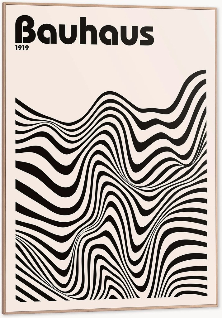 Nástenná dekorácia v ráme Bauhaus