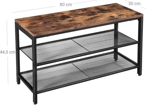 Botník DAVOR hnedá/čierna