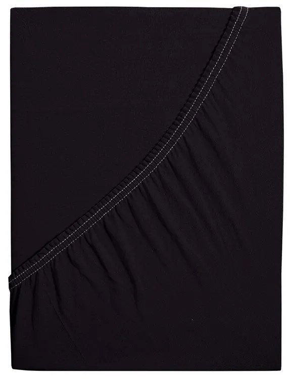 4Home jersey prestieradlo Ideál čierna, 70 x 140 cm
