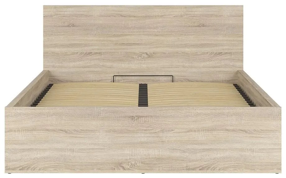 Manželská posteľ 160 cm BRW Tetrix 11 (dub sonoma) (s roštom) (s úl. priestorom). Akcia -35%. Vlastná spoľahlivá doprava až k Vám domov. 1098492