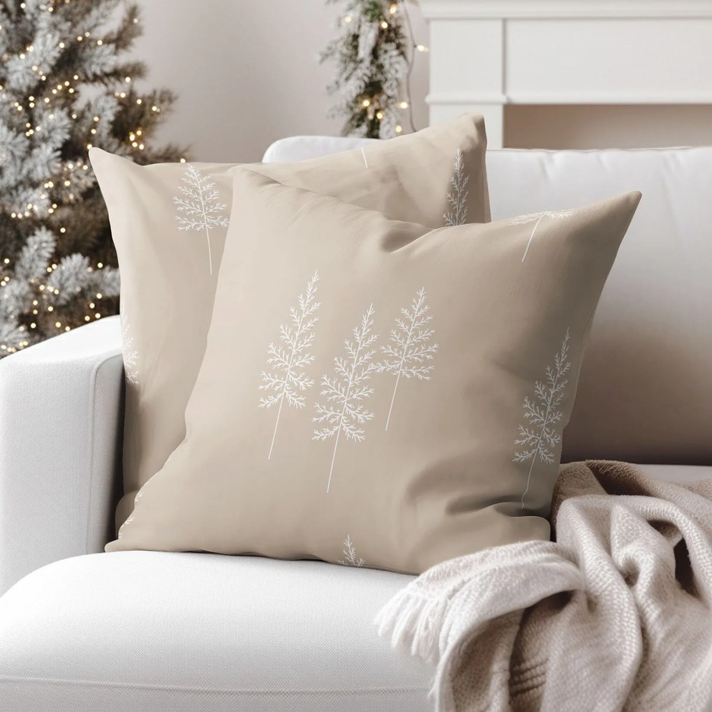 Goldea bavlnená obliečka na vankúš - severské stromčeky 40 x 40 cm