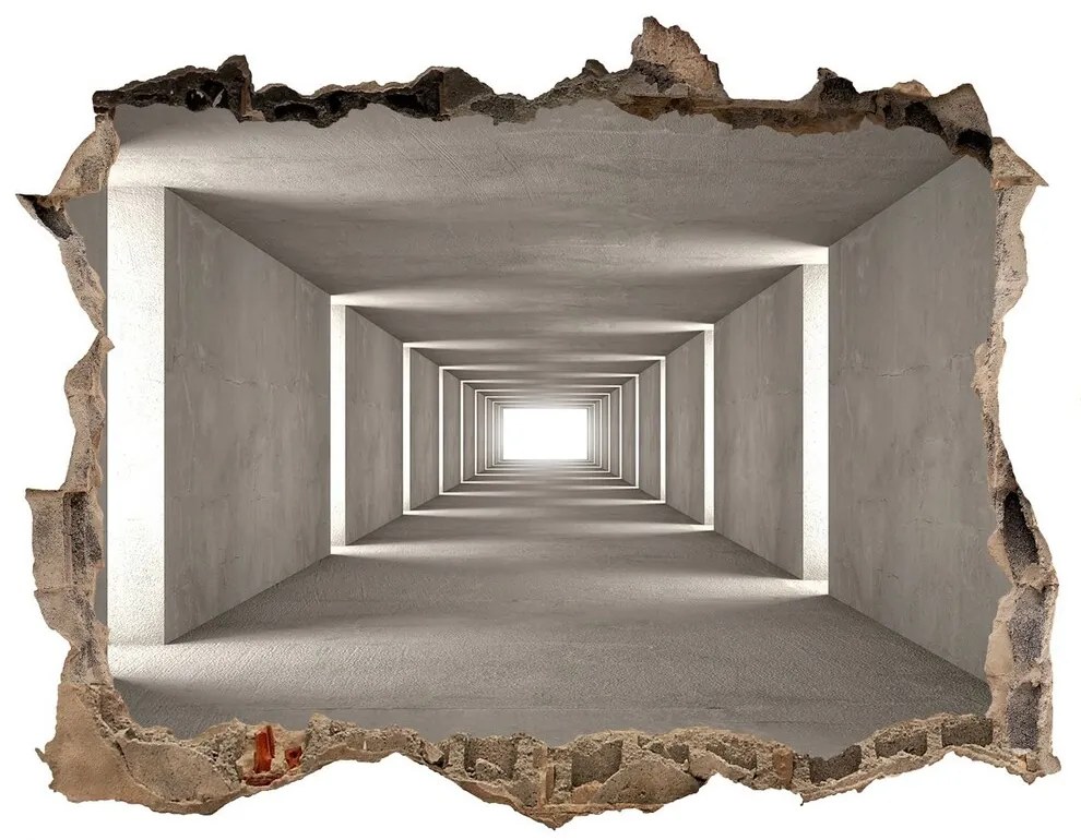 Díra 3D fototapeta nálepka Betón tunel nd-k-73368575