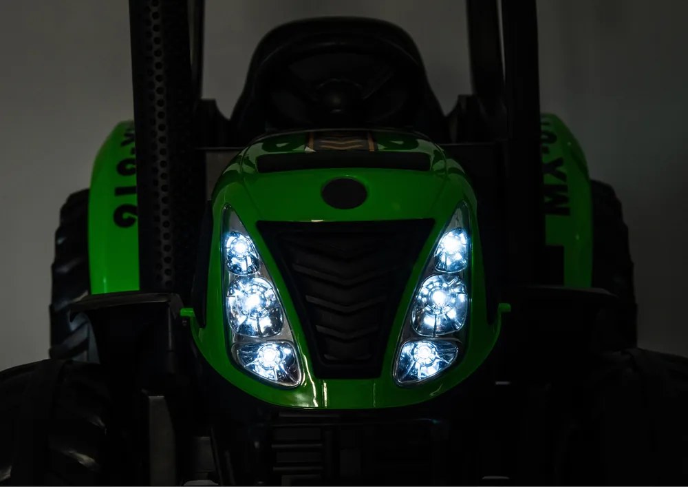 LEAN CARS Elektrický traktor A011 24V, zelený