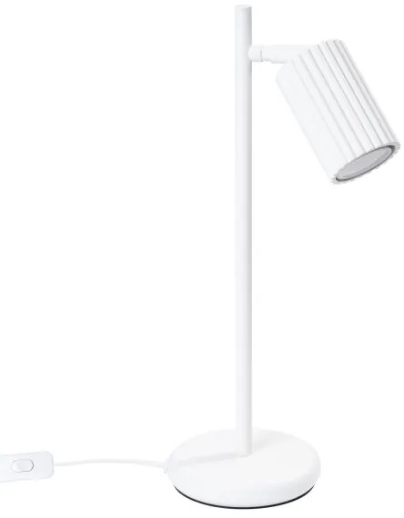 Sollux SL.1548 - Stolná lampa KARBON 1xGU10/10W/230V biela