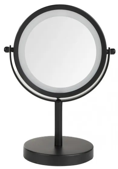 Zrkadlo NOLANI čierne s osvetlením 877358