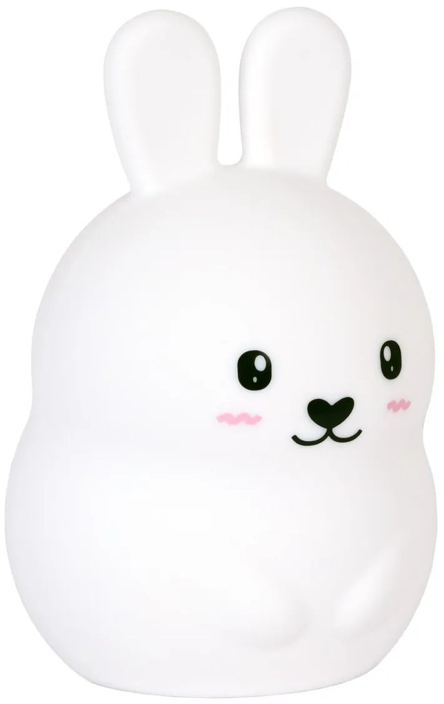 Detská stolná LED lampa Mooni biela