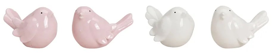Keramický vtáčik BIRDAMIC 9 cm - viac variantov Farba: Ružová