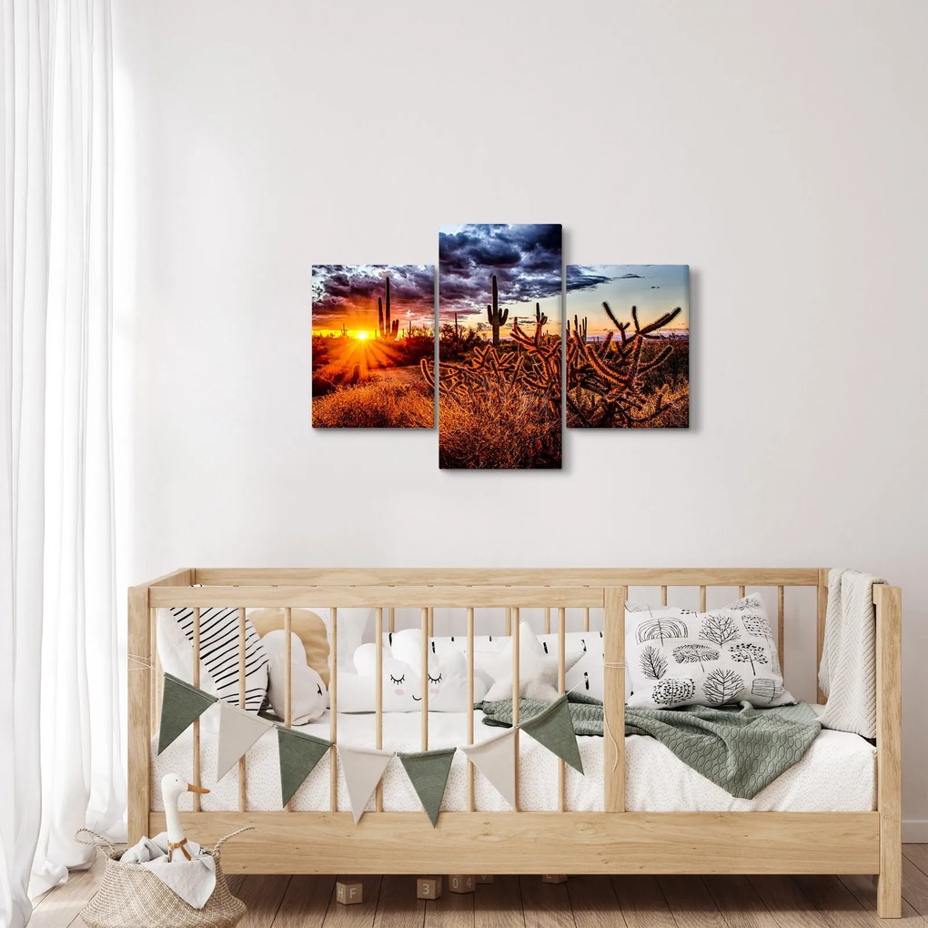 Obraz - Zlatá hodinka púšte (90x60 cm)