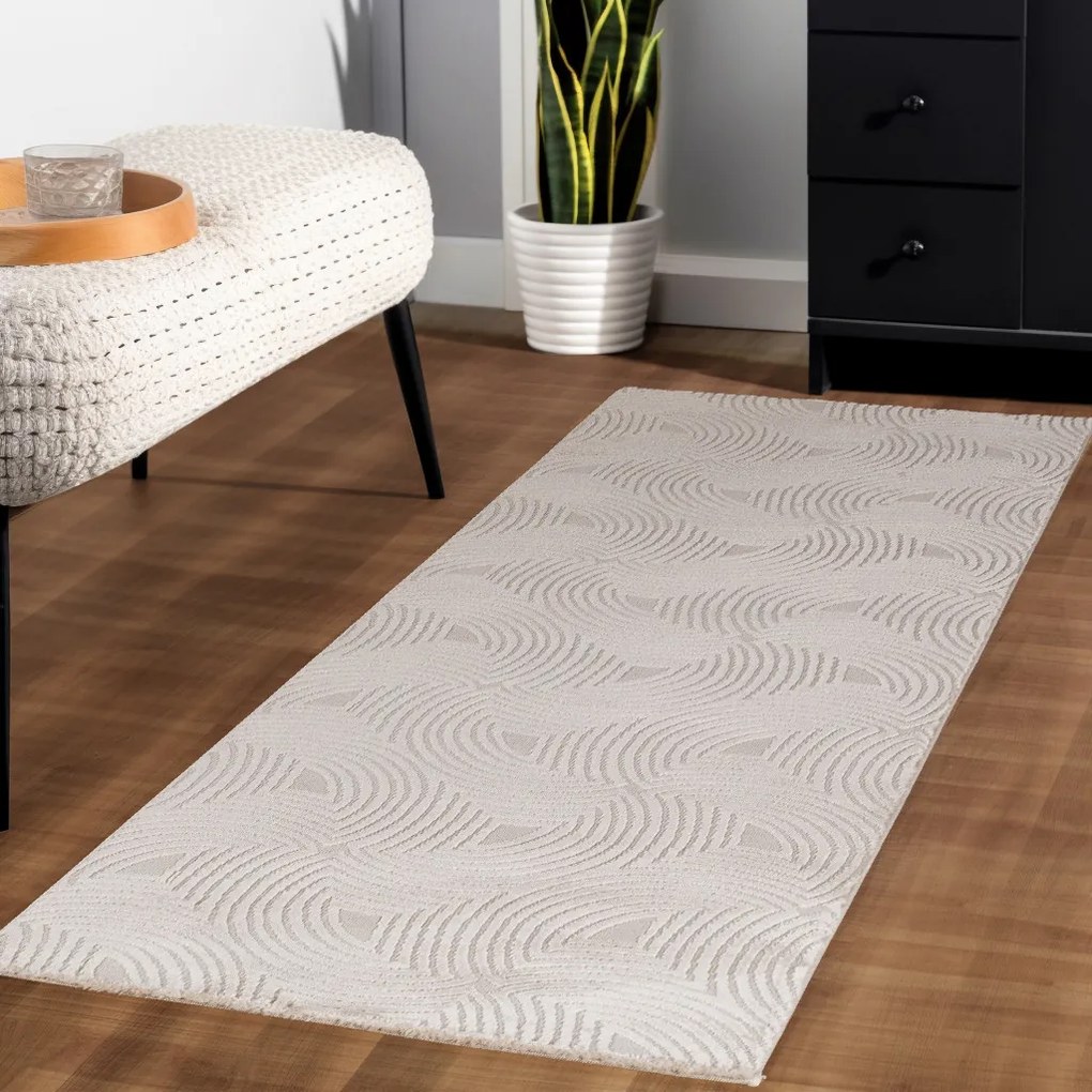Ayyildiz, Koberec behúň Sahara 1113 Beige, 80x250, béžová, obývacia izba