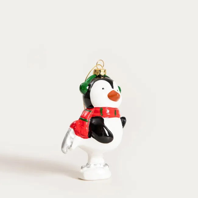 Závesná vianočná dekorácia EVI RED tučniak 753732