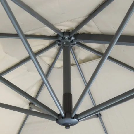 Derby RAVENNA Axial 275x275 cm - záhradný slnečník s bočnou tyčou - 2. akosť (S281)