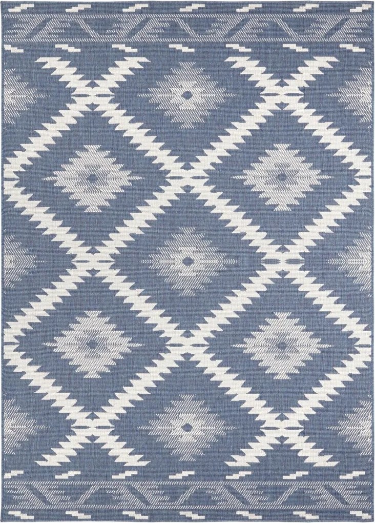 DOPREDAJ: 120x170 cm Kusový koberec Twin Supreme 103430 Malibu blue creme – na ven i na doma, 120x170, modrá, chodba / predsieň, Hanse Home