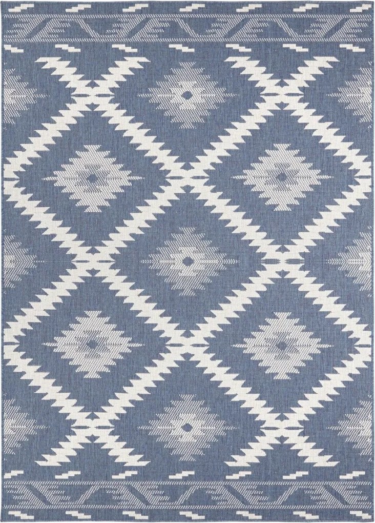 DOPREDAJ: 120x170 cm Kusový koberec Twin Supreme 103430 Malibu blue creme – na ven i na doma, 120x170, modrá, chodba / predsieň, Hanse Home