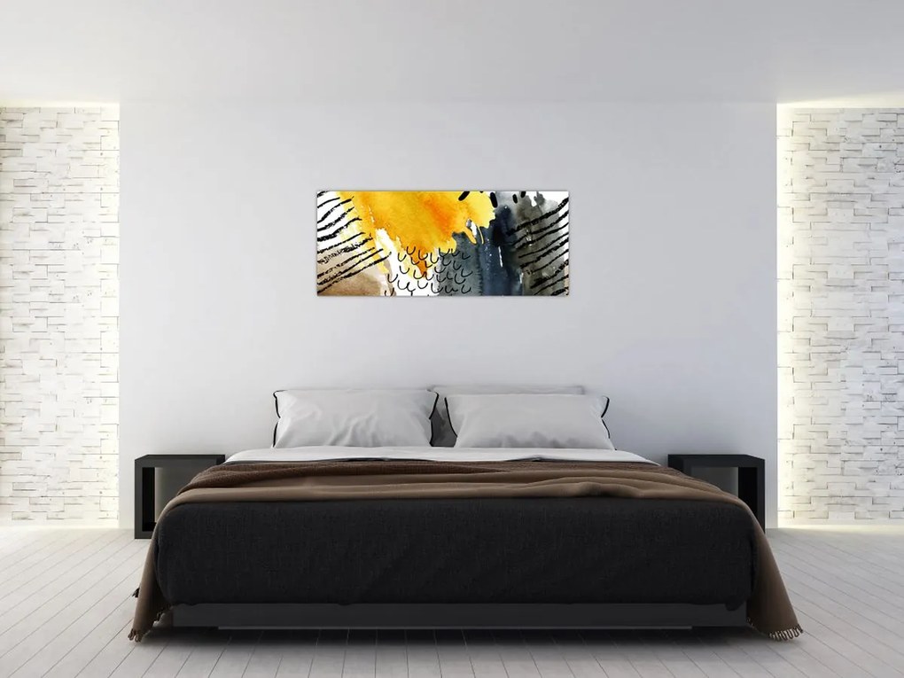 Obraz - Abstraktný akvarel (120x50 cm)