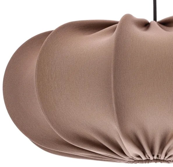 Závesný luster CAFEE na lanku, 1xE27/40W/230V, priemer 52 cm, hnedý