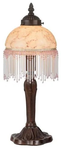 Ružová perlová lampa do obývačky