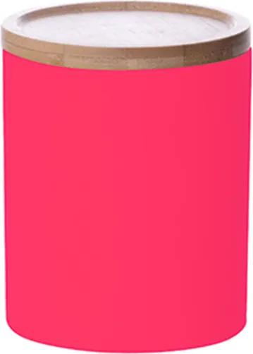 PRESENT TIME Veľká dóza Silk neonová ružová Ø 11,5 × 14 cm