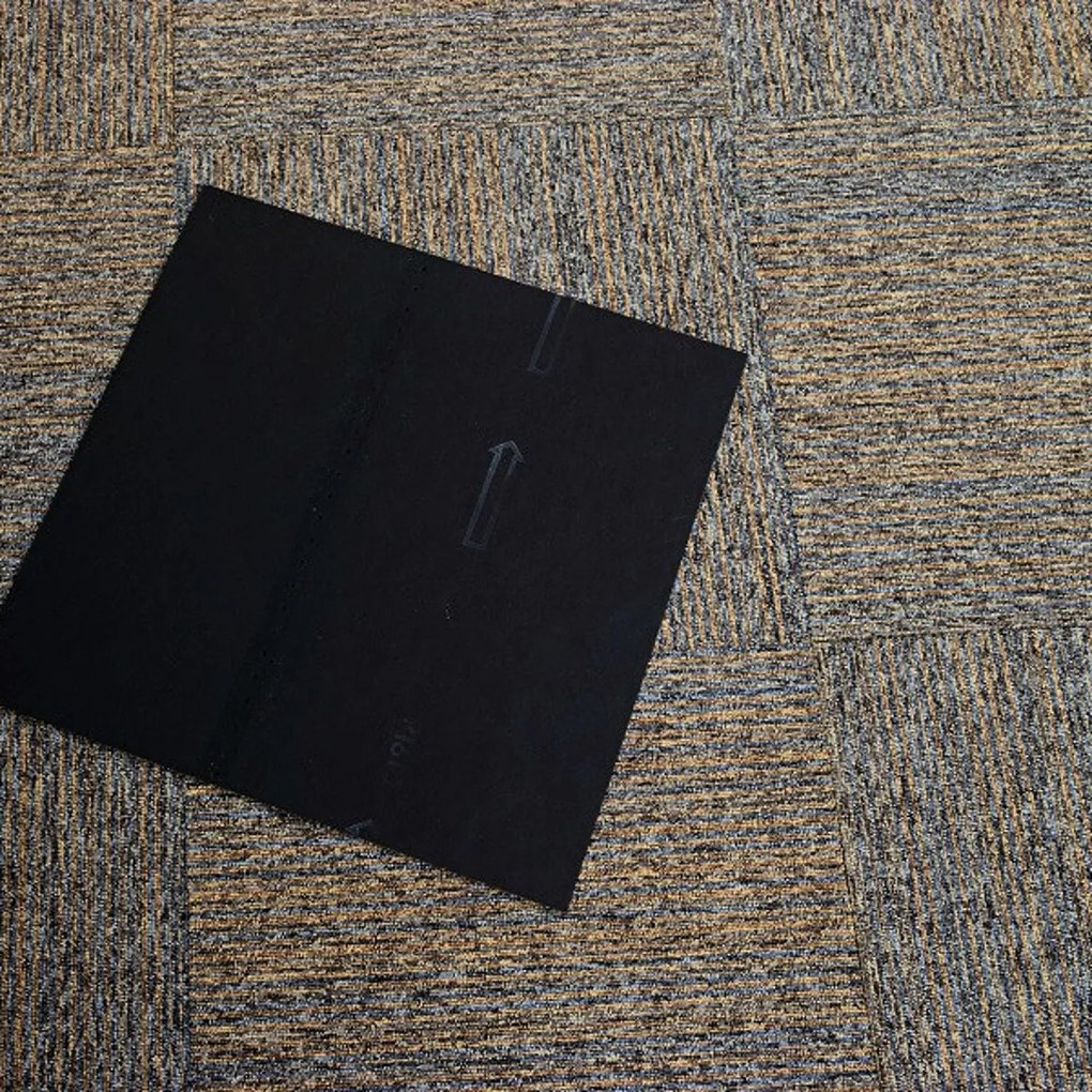 Tapibel, Kobercový štvorec Coral Lines 60309-50 hnedo-šedý 50 x 50 cm, chodba / predsieň