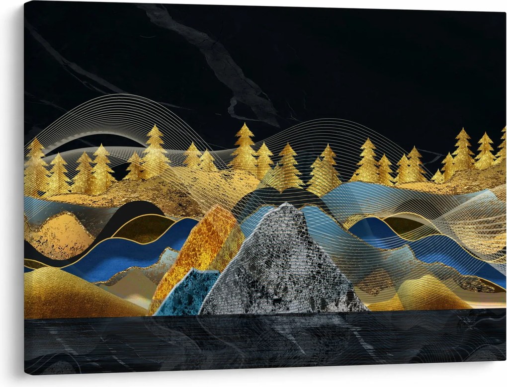 Obraz - Zlaté hory (70x50 cm)