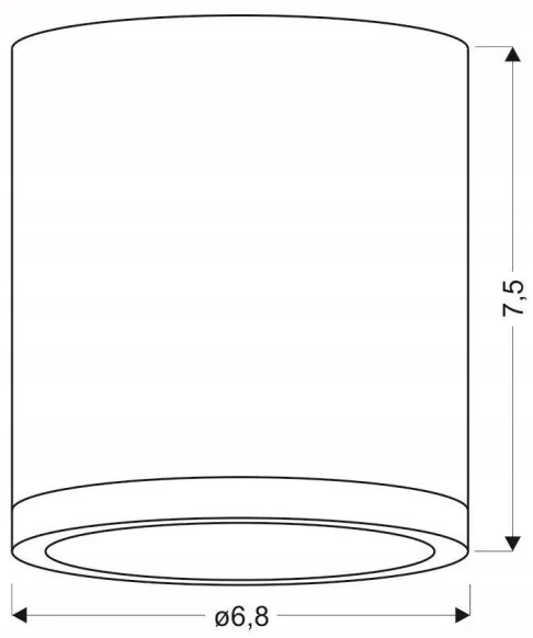 LED Stropné svietidlo TUBA LED/5W/230V biela/béžová