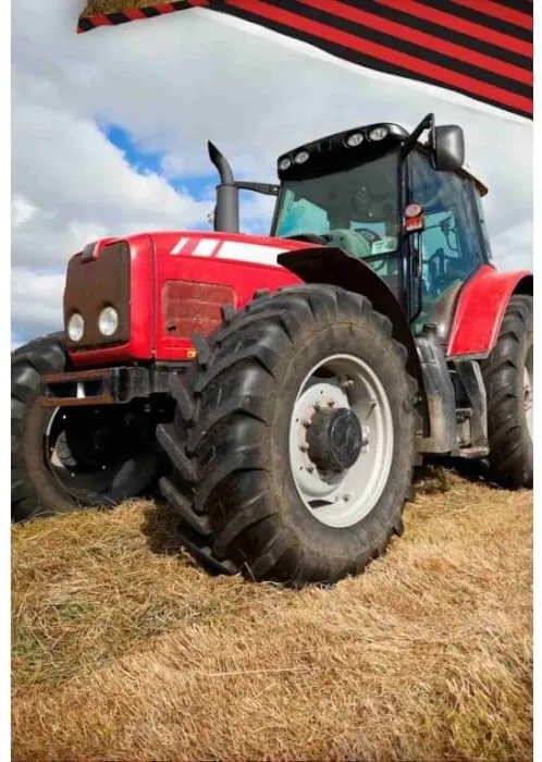 Bavlnené obliečky Červený Traktor na poli