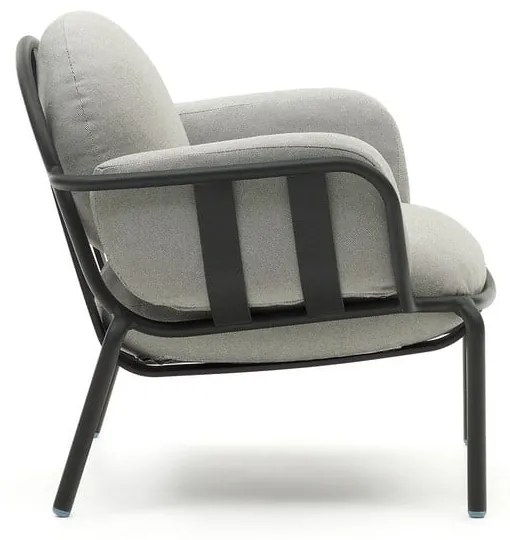 Sivé kovové záhradné kreslo Joncols – Kave Home