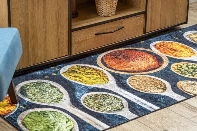 Protišmykový koberec / behúň ANDRE 53240 sivý / béžový