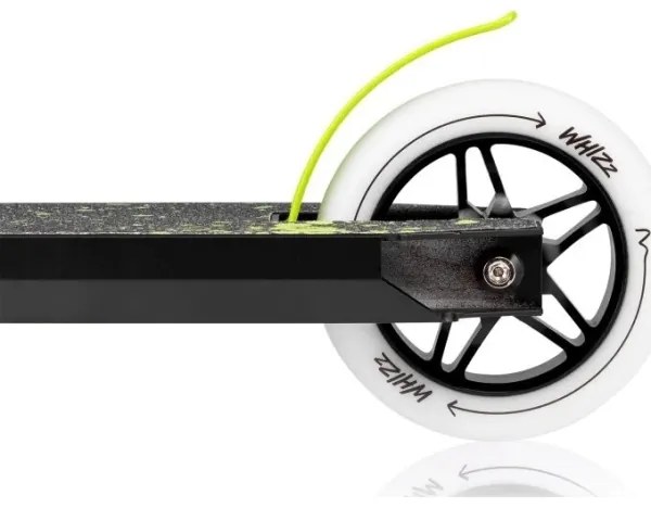 Lionelo - Detská kolobežka WHIZZ čierna/biela/žltá