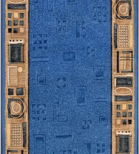 Protišmykový behúň na mieru Jena 77, šíre 80 cm, modrá, chodba / predsieň, Associated Weavers