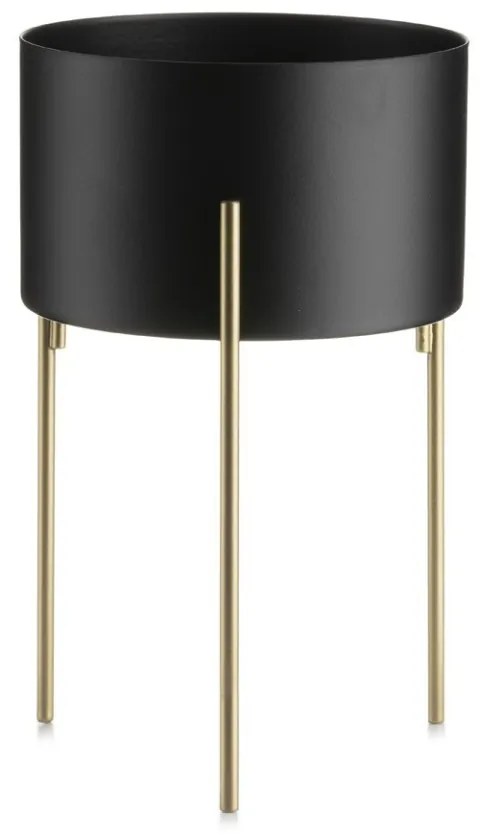 Kvetináč na stojane LOFT II 20 cm čierny