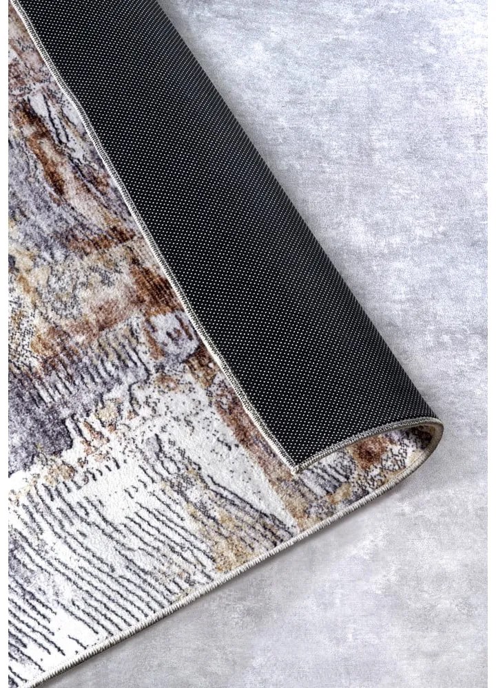 Sivý koberec 80x150 cm Malard Copper Gold – Elle Decoration