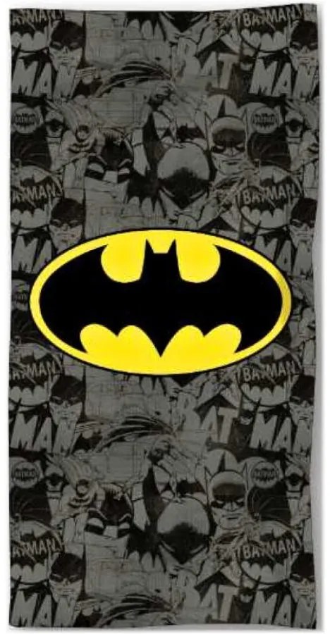 Bavlnená plážová osuška Batman - motív Komiks  - 100% bavlna - 70 x 90 cm