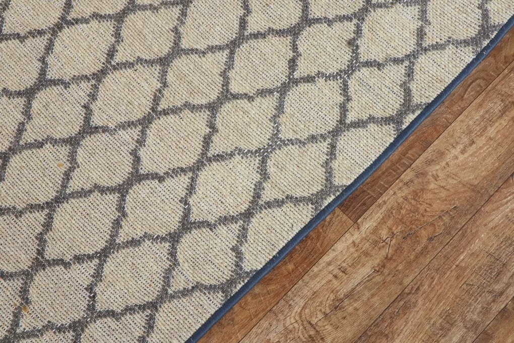 Mujkoberec Original, Ručne tkaný voňavý kusový koberec Vetiver 03, 120x170, béžová, exteriér