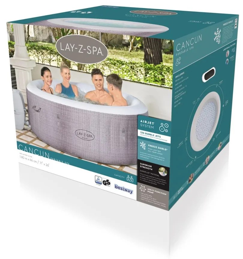 Vírivka Lay-Z-Spa Cancun Jacuzzi BESTWAY - 60003